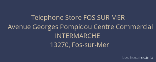 Telephone Store FOS SUR MER