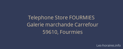 Telephone Store FOURMIES