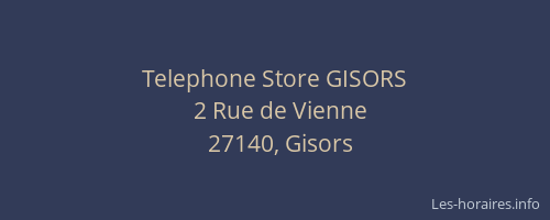 Telephone Store GISORS