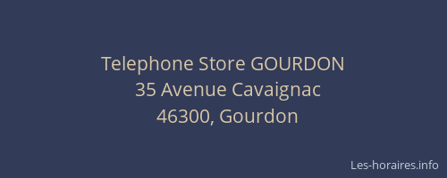 Telephone Store GOURDON