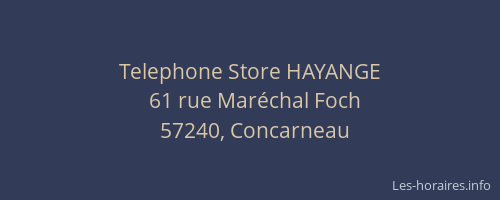 Telephone Store HAYANGE
