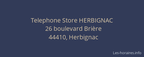 Telephone Store HERBIGNAC