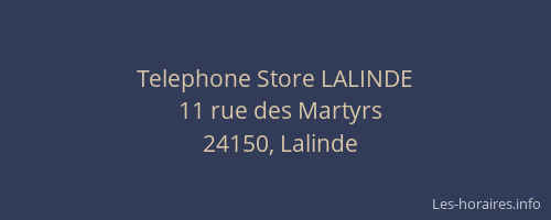 Telephone Store LALINDE