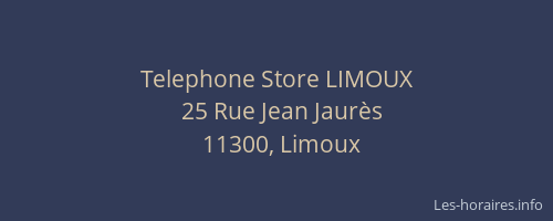 Telephone Store LIMOUX