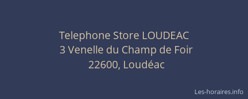 Telephone Store LOUDEAC