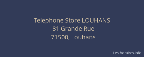 Telephone Store LOUHANS