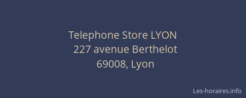 Telephone Store LYON