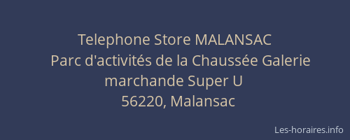 Telephone Store MALANSAC