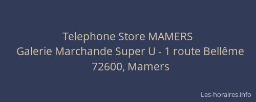 Telephone Store MAMERS