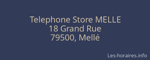 Telephone Store MELLE
