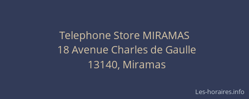 Telephone Store MIRAMAS