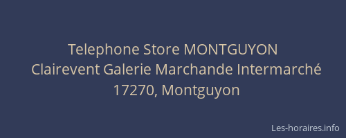 Telephone Store MONTGUYON