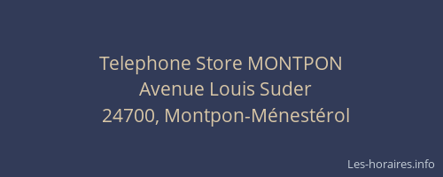 Telephone Store MONTPON