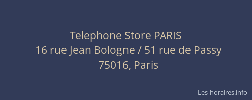 Telephone Store PARIS