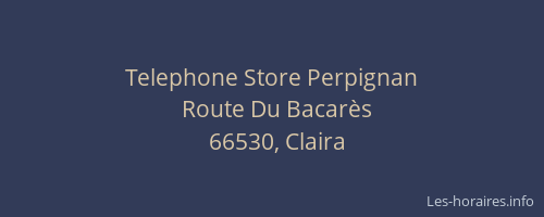 Telephone Store Perpignan