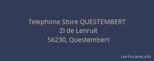 Telephone Store QUESTEMBERT