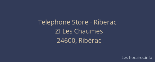 Telephone Store - Riberac