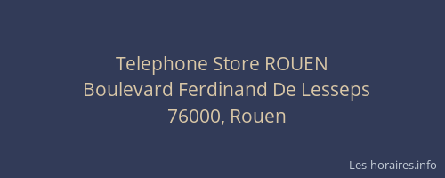 Telephone Store ROUEN