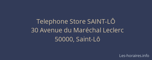 Telephone Store SAINT-LÔ