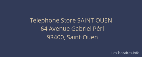 Telephone Store SAINT OUEN