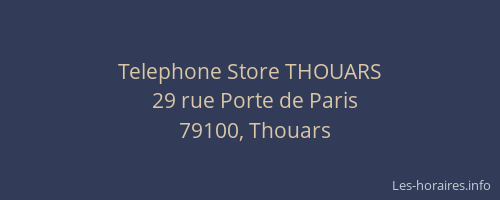 Telephone Store THOUARS
