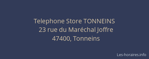 Telephone Store TONNEINS