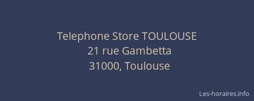 Telephone Store TOULOUSE