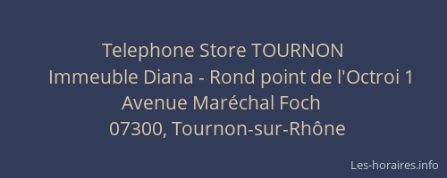 Telephone Store TOURNON