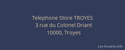 Telephone Store TROYES