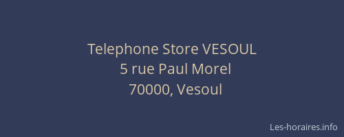 Telephone Store VESOUL