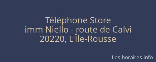 Téléphone Store