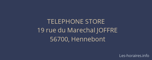 TELEPHONE STORE