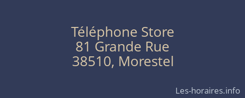 Téléphone Store