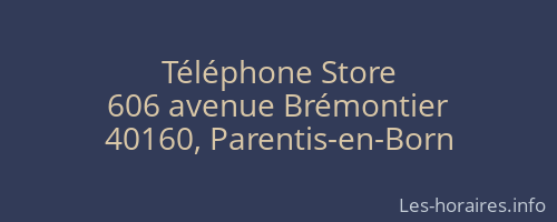 Téléphone Store