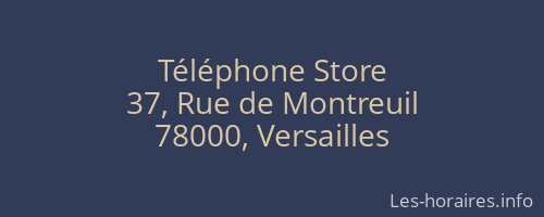 Téléphone Store