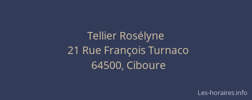 Tellier Ros&eacute;lyne
