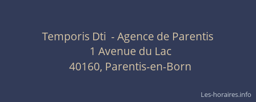 Temporis Dti  - Agence de Parentis