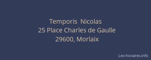Temporis  Nicolas