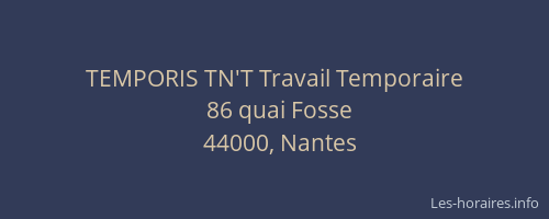 TEMPORIS TN'T Travail Temporaire