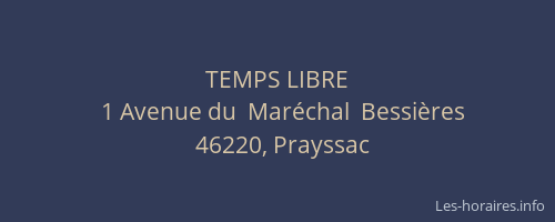 TEMPS LIBRE