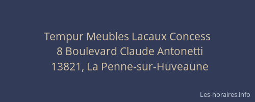 Tempur Meubles Lacaux Concess