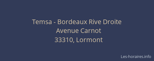 Temsa - Bordeaux Rive Droite