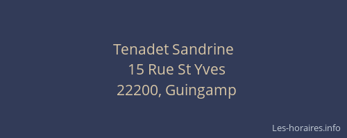 Tenadet Sandrine