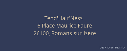 Tend'Hair'Ness
