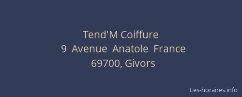 Tend'M Coiffure