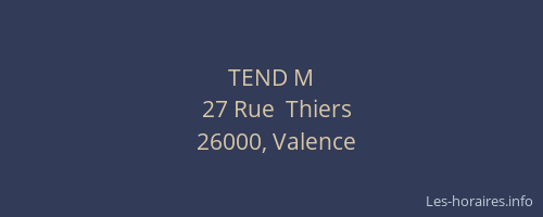 TEND M