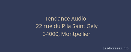 Tendance Audio