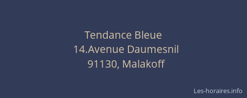 Tendance Bleue