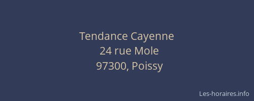 Tendance Cayenne