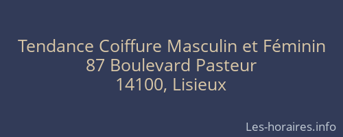 Tendance Coiffure Masculin et Féminin